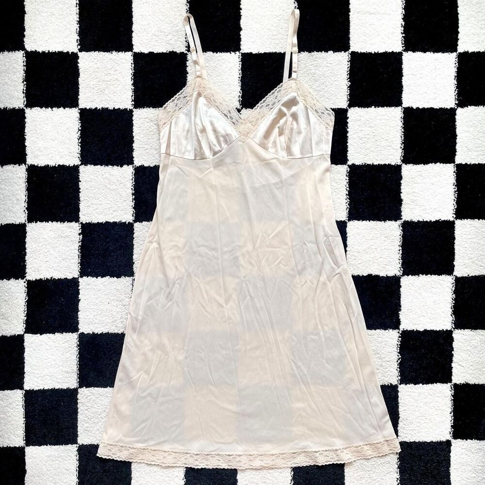 Vintage Cream Slip Dress